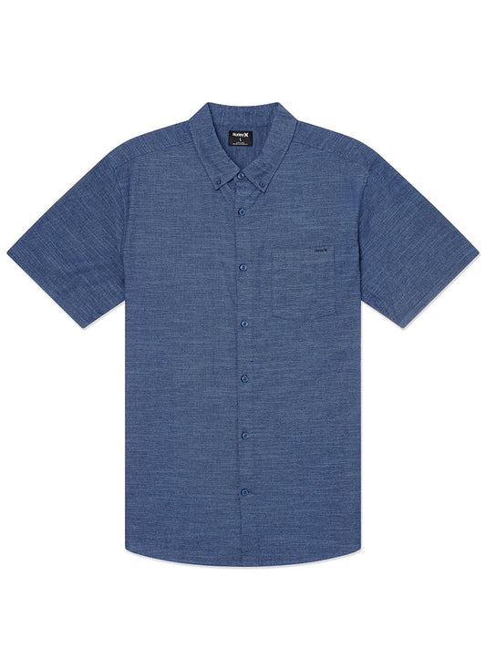Hurley Men's One And Only Stretch Short Sleeve Button-Up Shirt