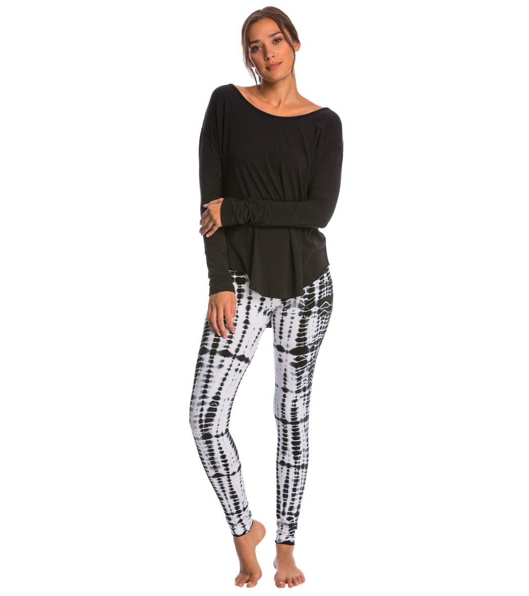 Hard Tail Flat Waist Cotton Ankle Yoga Leggings