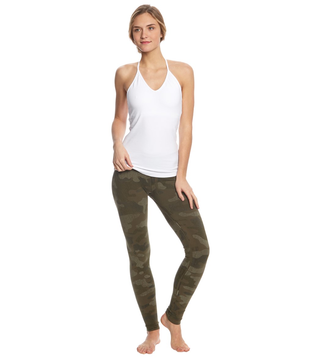 Hard Tail Flat Waist Cotton Ankle Yoga Leggings