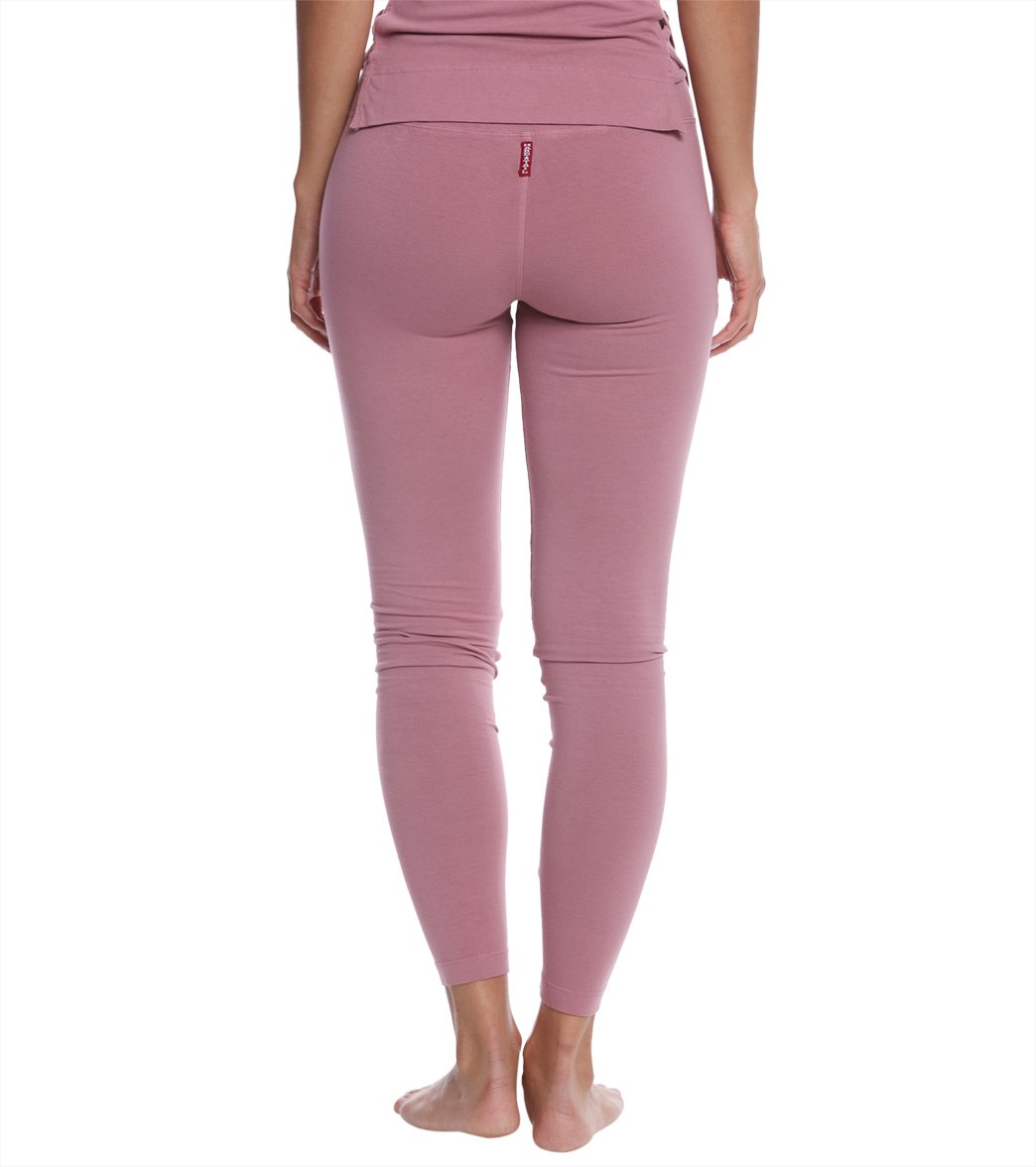Hard Tail Flat Waist Cotton Ankle Yoga Leggings