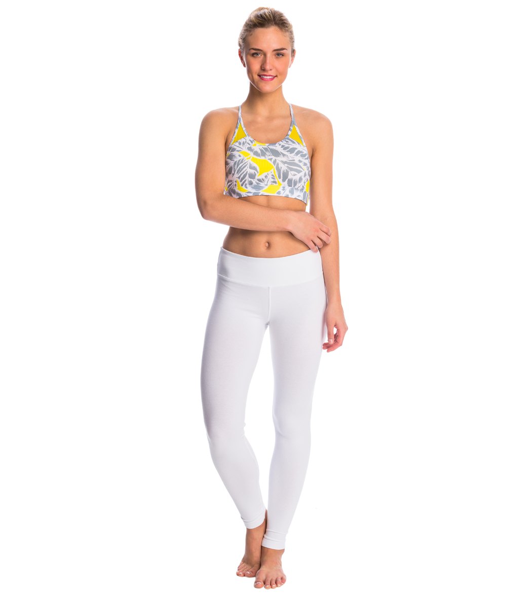 Hard Tail Flat Waist Cotton Ankle Yoga Leggings