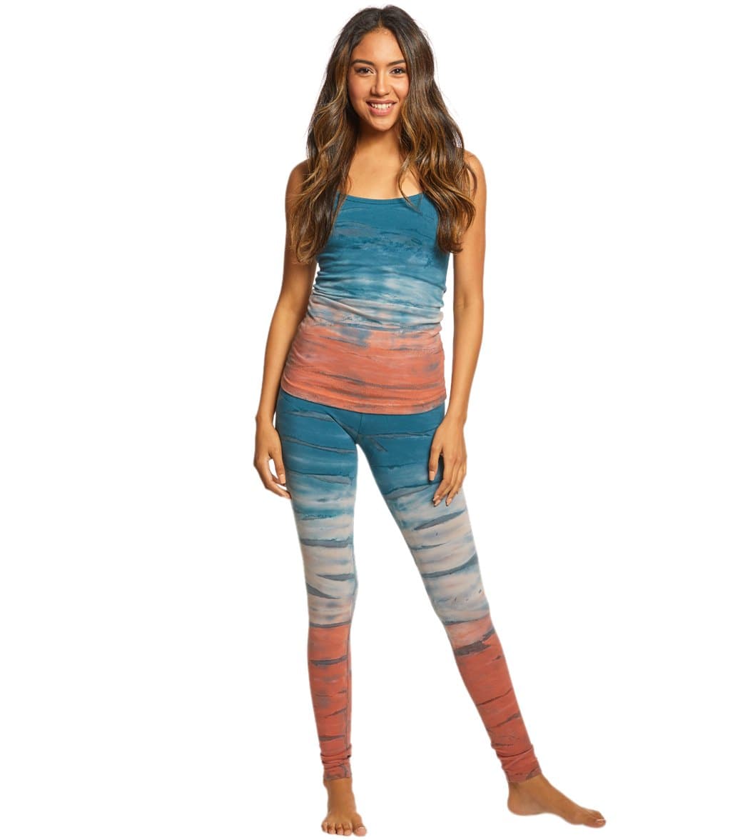 Hard Tail Flat Waist Cotton Ankle Yoga Leggings