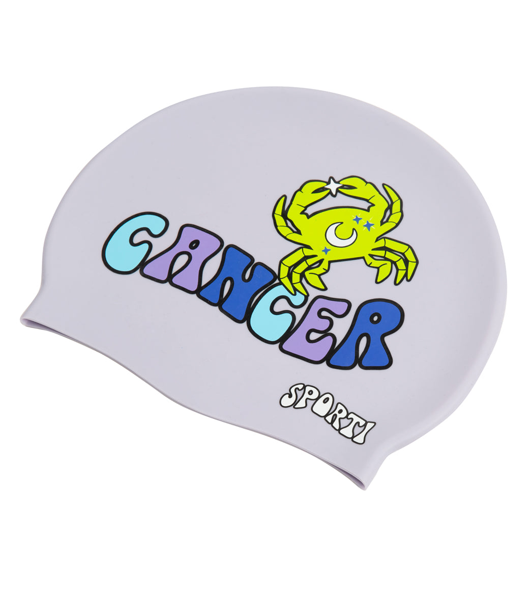 Sporti Groovy Zodiac Cancer Silicone Swim Cap