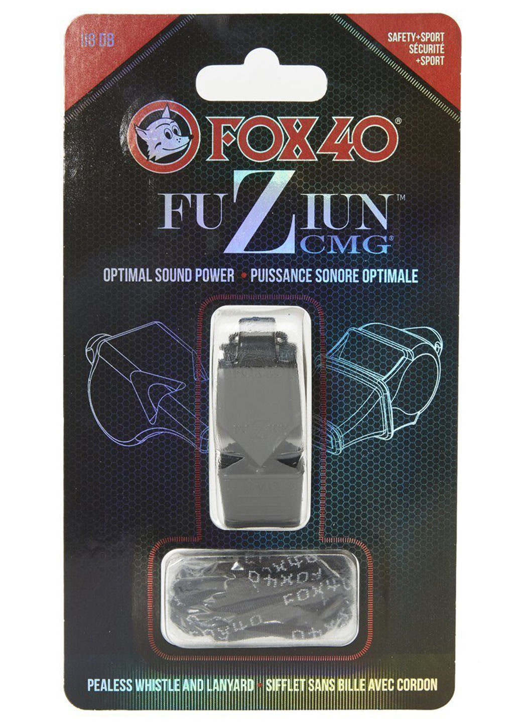 Fox 40 Fuziun CMG Lifeguard Whistle w/ Lanyard