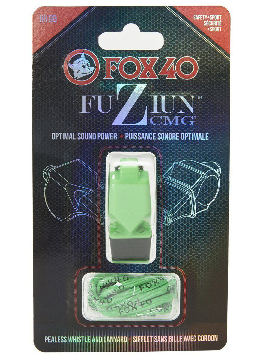 Fox 40 Fuziun CMG Lifeguard Whistle w/ Lanyard