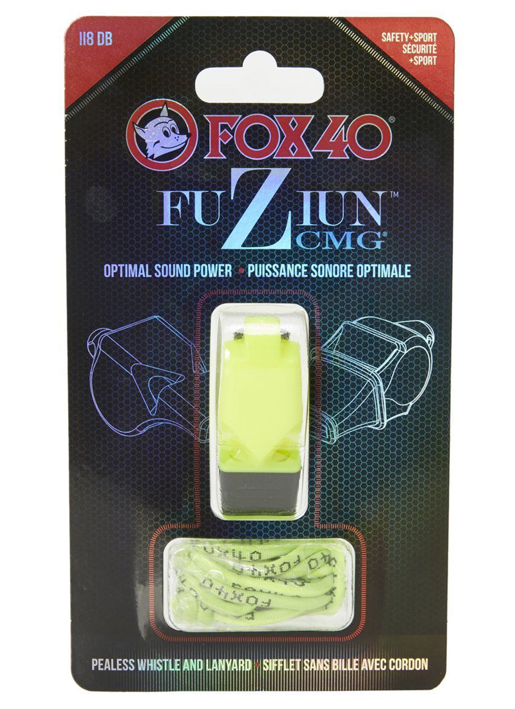 Fox 40 Fuziun CMG Lifeguard Whistle w/ Lanyard