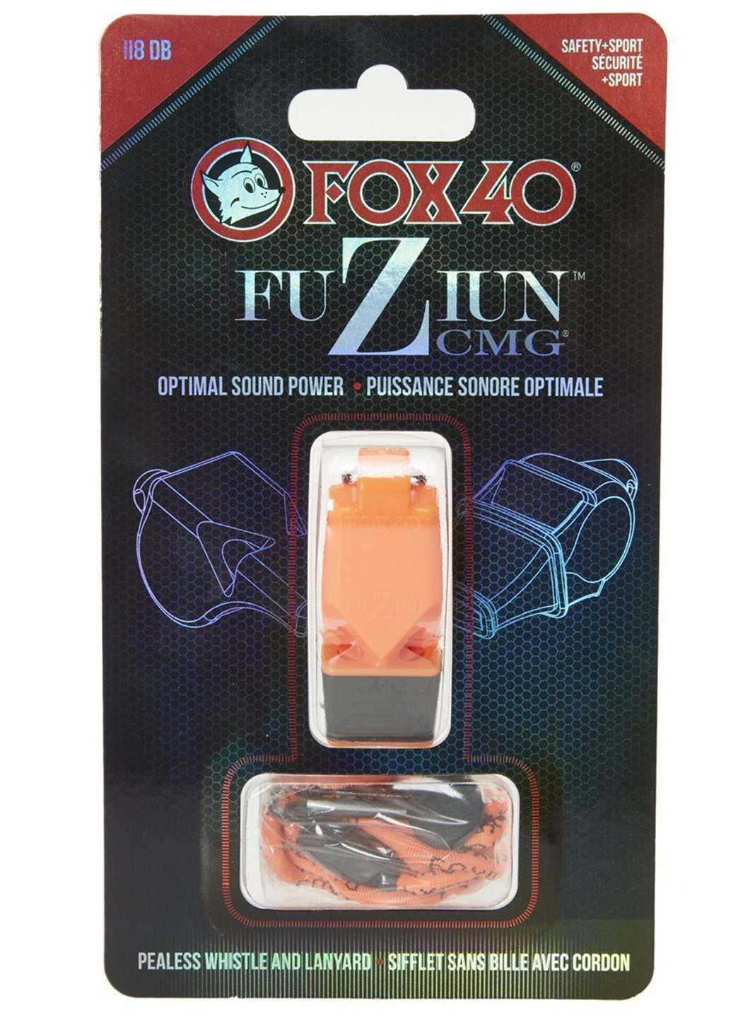 Fox 40 Fuziun CMG Lifeguard Whistle w/ Lanyard