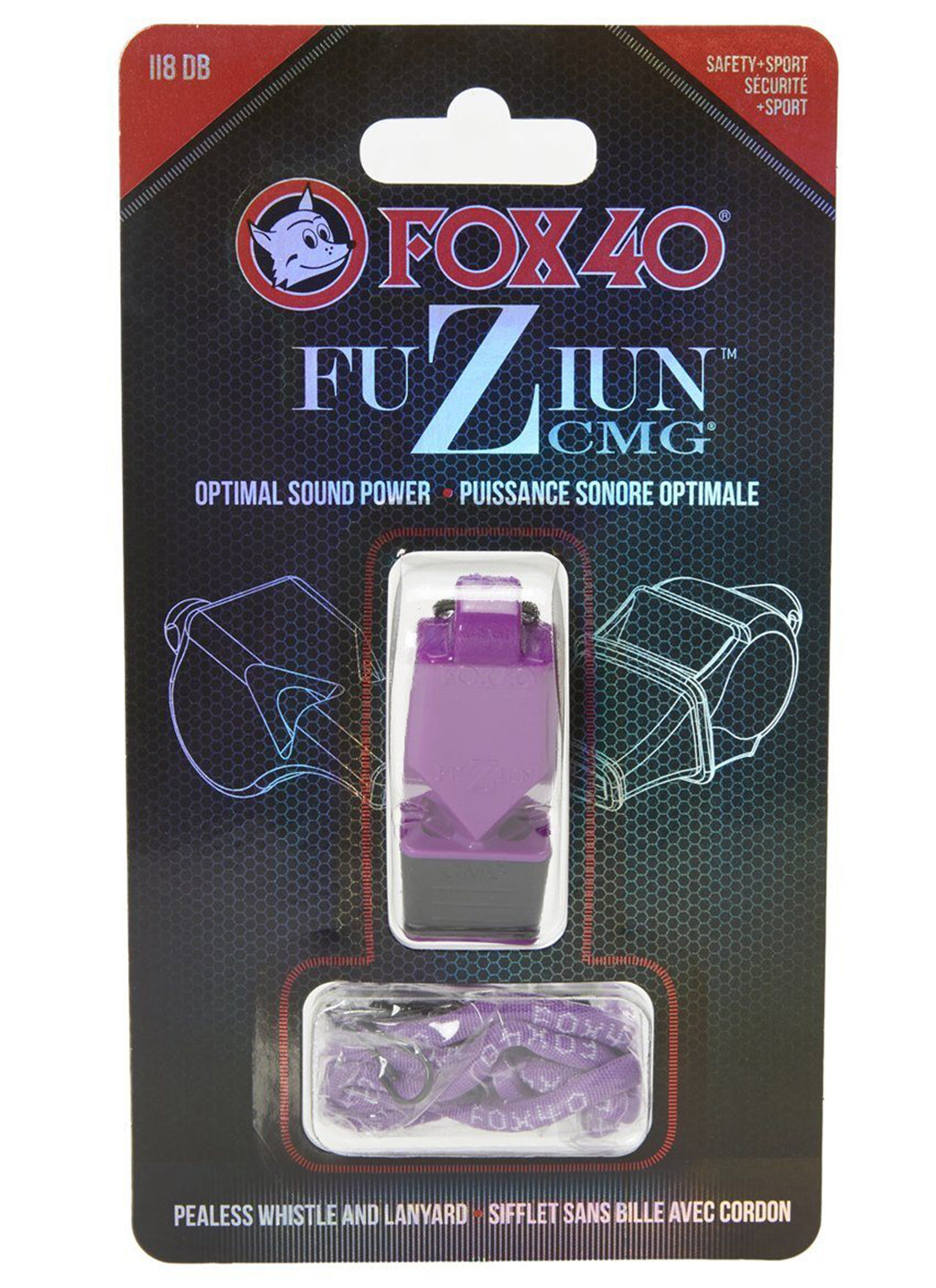 Fox 40 Fuziun CMG Lifeguard Whistle w/ Lanyard