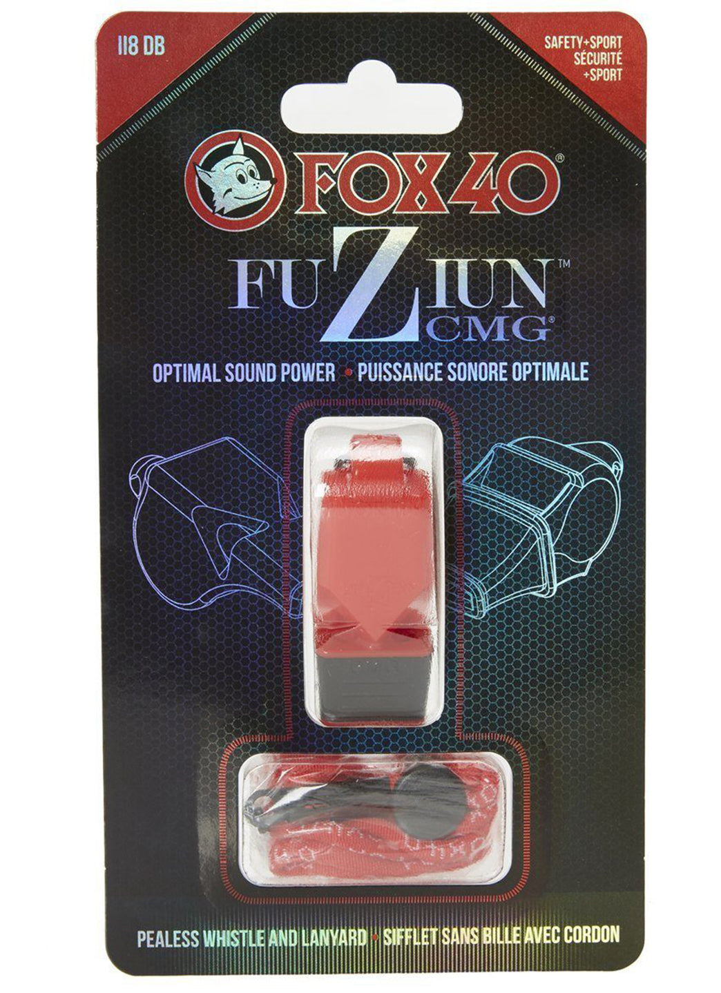 Fox 40 Fuziun CMG Lifeguard Whistle w/ Lanyard