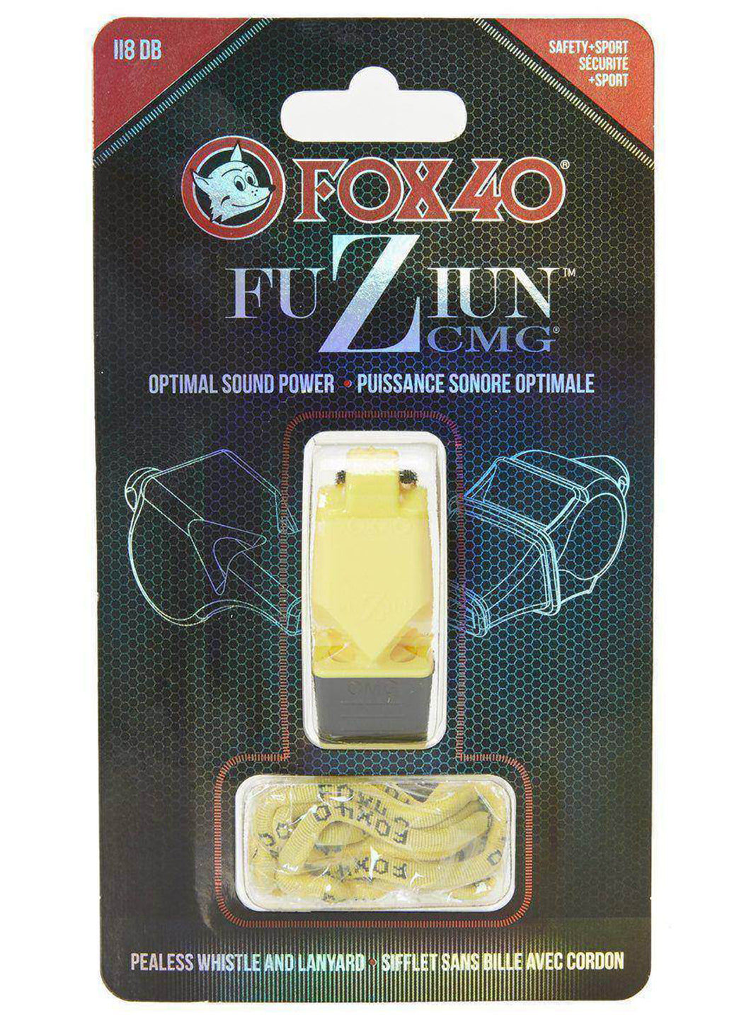 Fox 40 Fuziun CMG Lifeguard Whistle w/ Lanyard