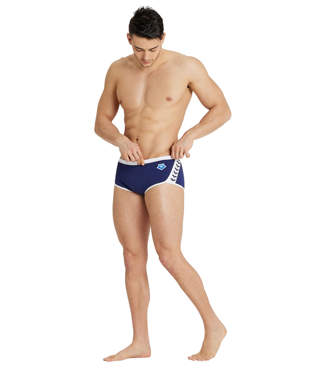 Arena Men's Icons Solid Low Waist Square Leg Swimsuit