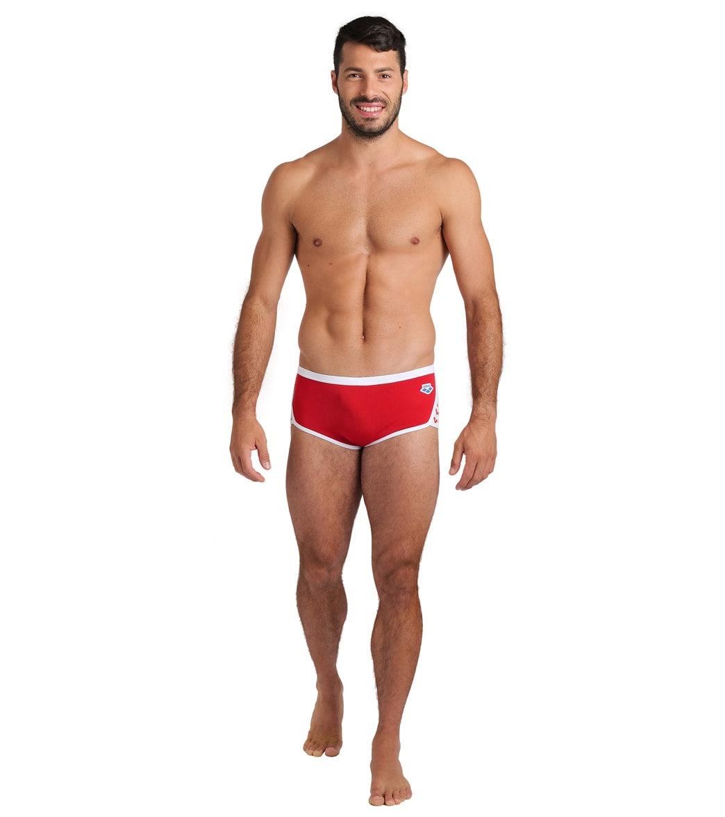 Arena Men's Icons Solid Low Waist Square Leg Swimsuit