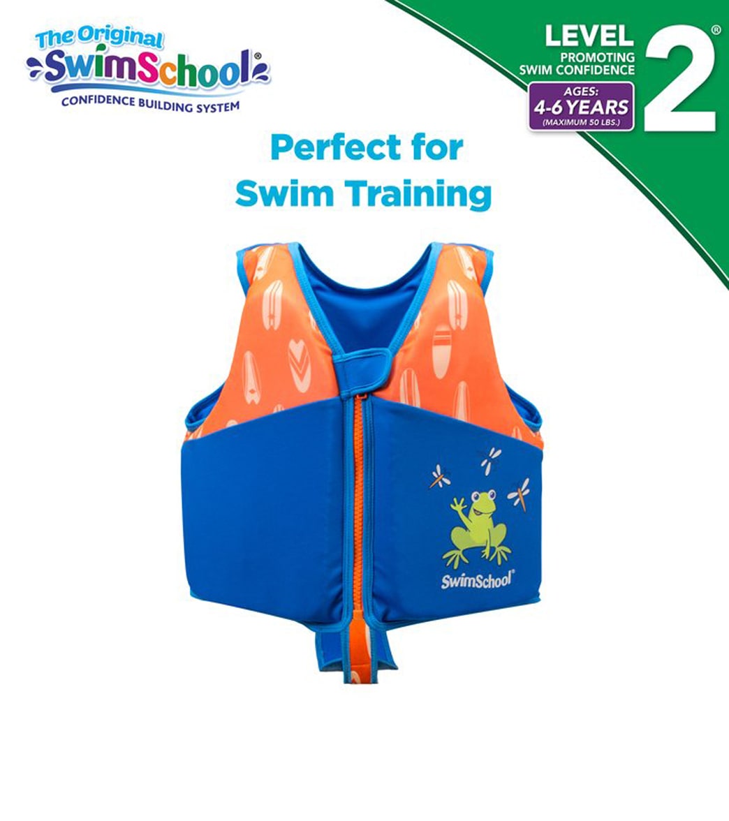 Aqua Leisure Kids' Printed Swim Vest With Safety Strap