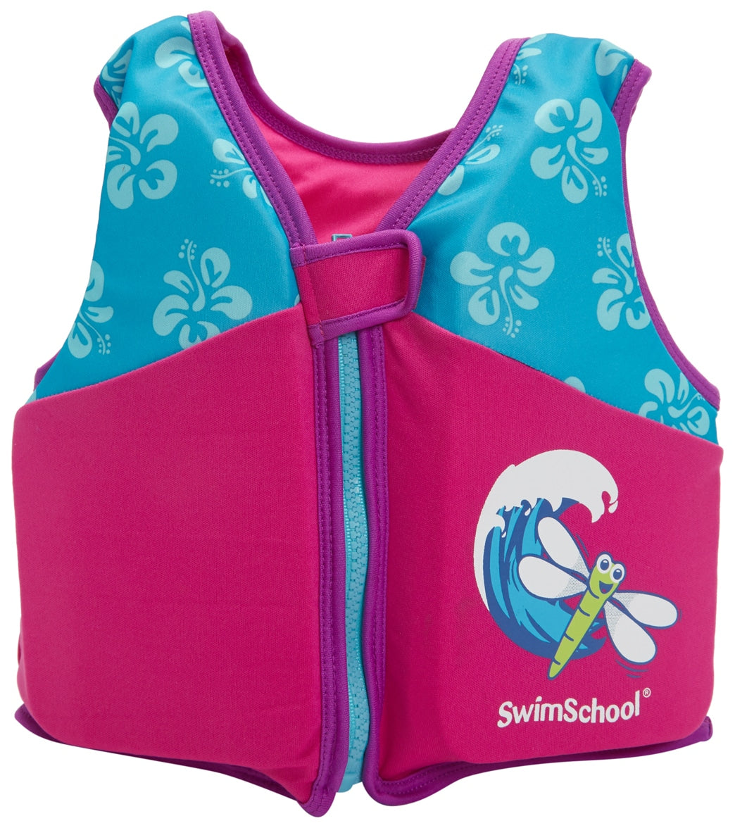 Aqua Leisure Kids' Printed Swim Vest With Safety Strap