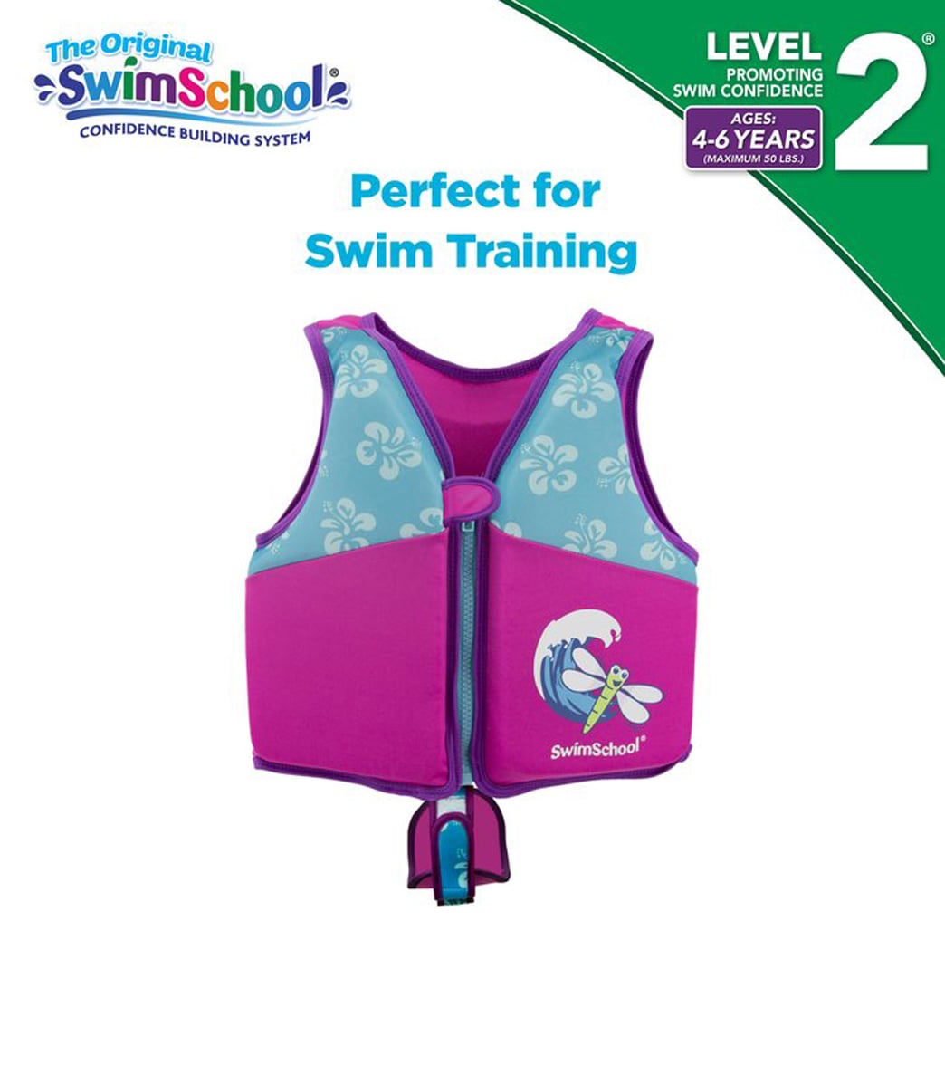 Aqua Leisure Kids' Printed Swim Vest With Safety Strap