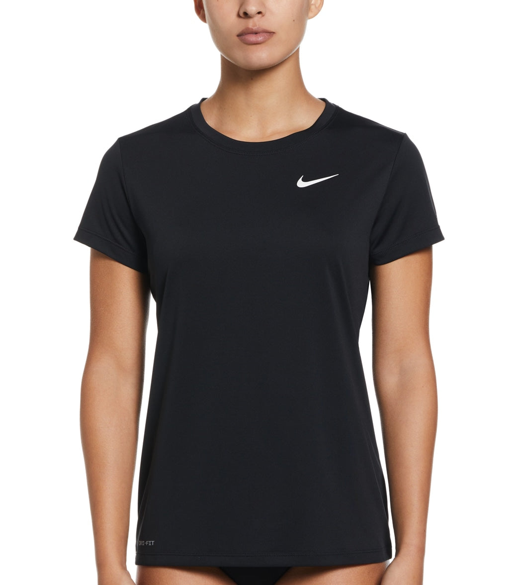 Nike Women's Essential Hydro Short Sleeve Swim  Shirt