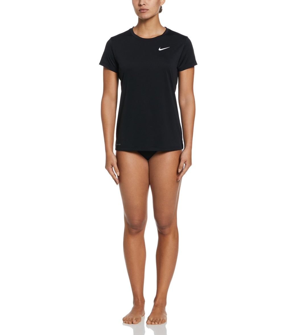 Nike Women's Essential Hydro Short Sleeve Swim  Shirt