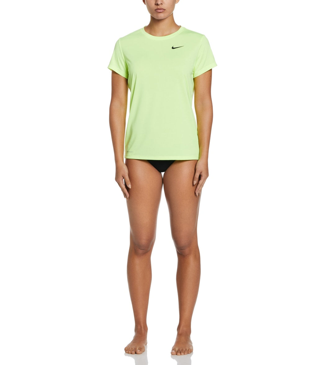 Nike Women's Essential Hydro Short Sleeve Swim  Shirt