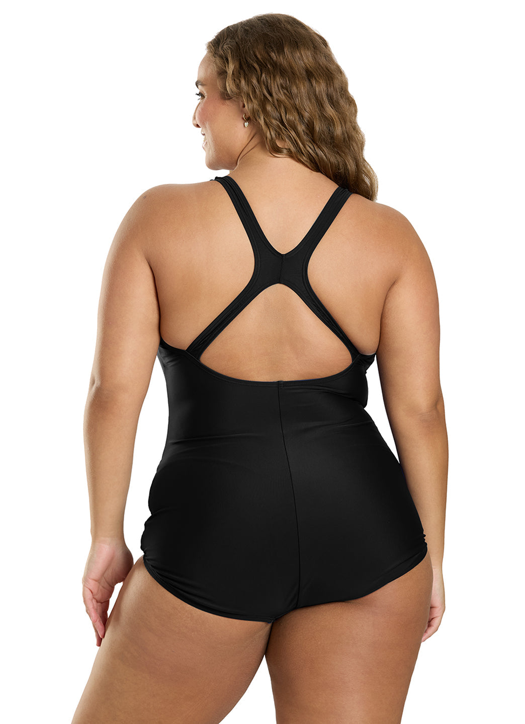 Speedo Women's Solid Conservative Chlorine Resistant Ultraback One Piece Swimsuit