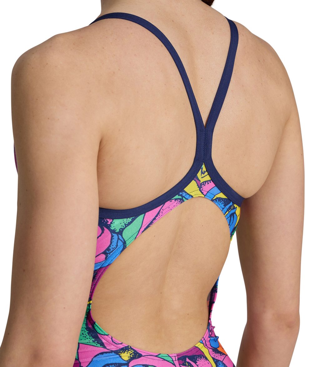 Arena Women's Rose Parade Light Drop Back One Piece Swimsuit