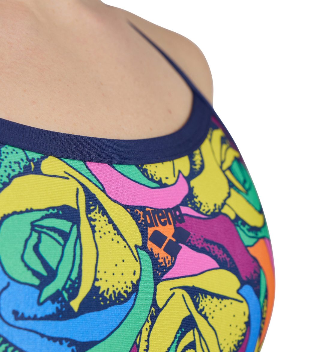 Arena Women's Rose Parade Light Drop Back One Piece Swimsuit