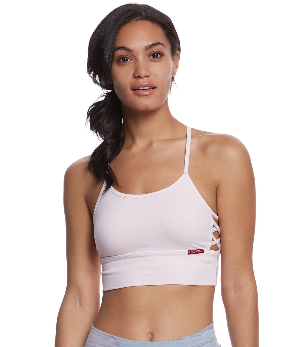 Hard Tail X Side Middy Yoga Sports Bra