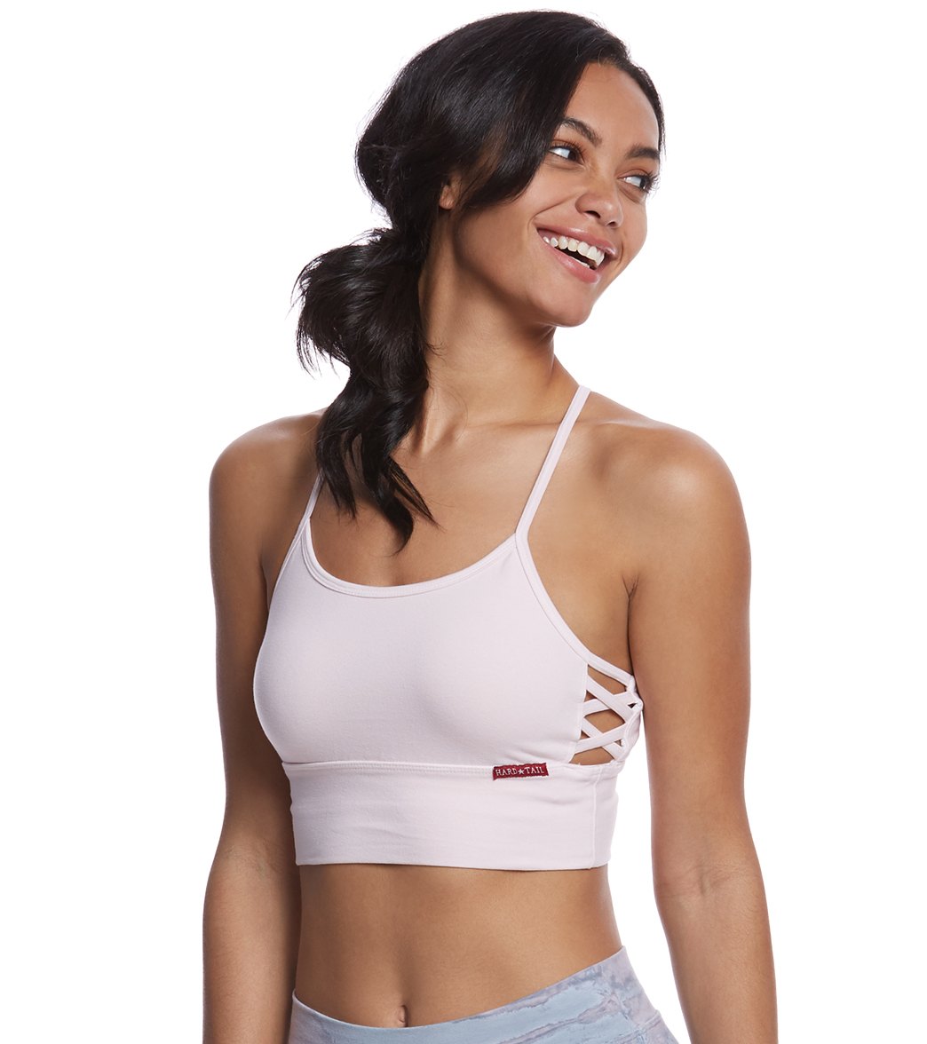 Hard Tail X Side Middy Yoga Sports Bra