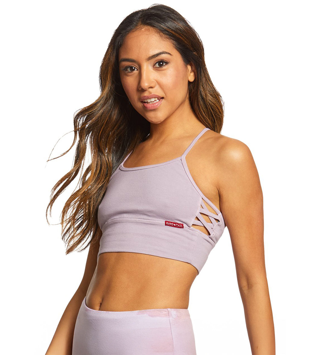 Hard Tail X Side Middy Yoga Sports Bra