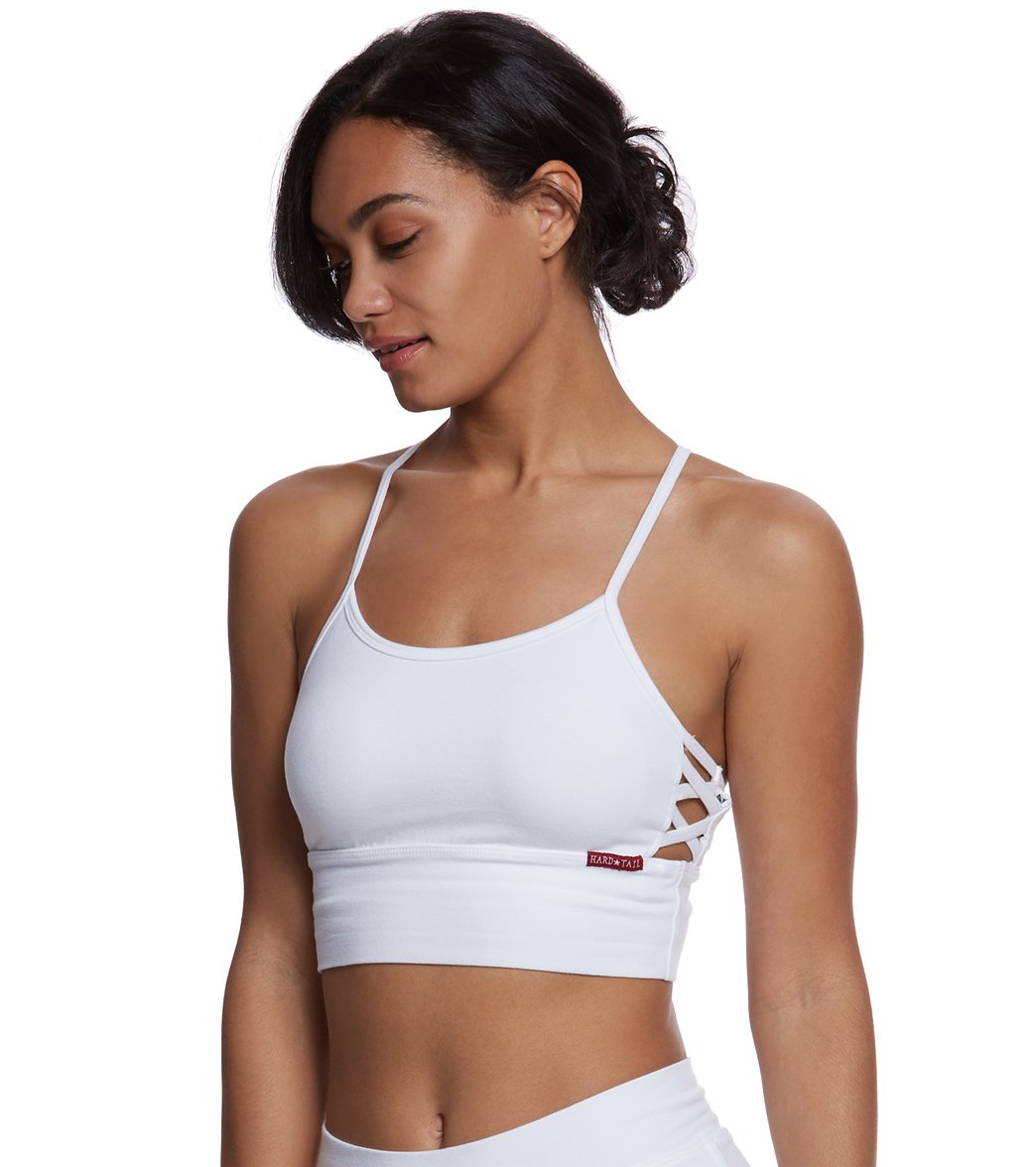 Hard Tail X Side Middy Yoga Sports Bra