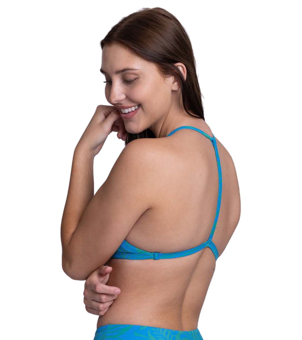 JOLYN Women's Hailey Coasterra Triangle Y Back Detail Bikini Top