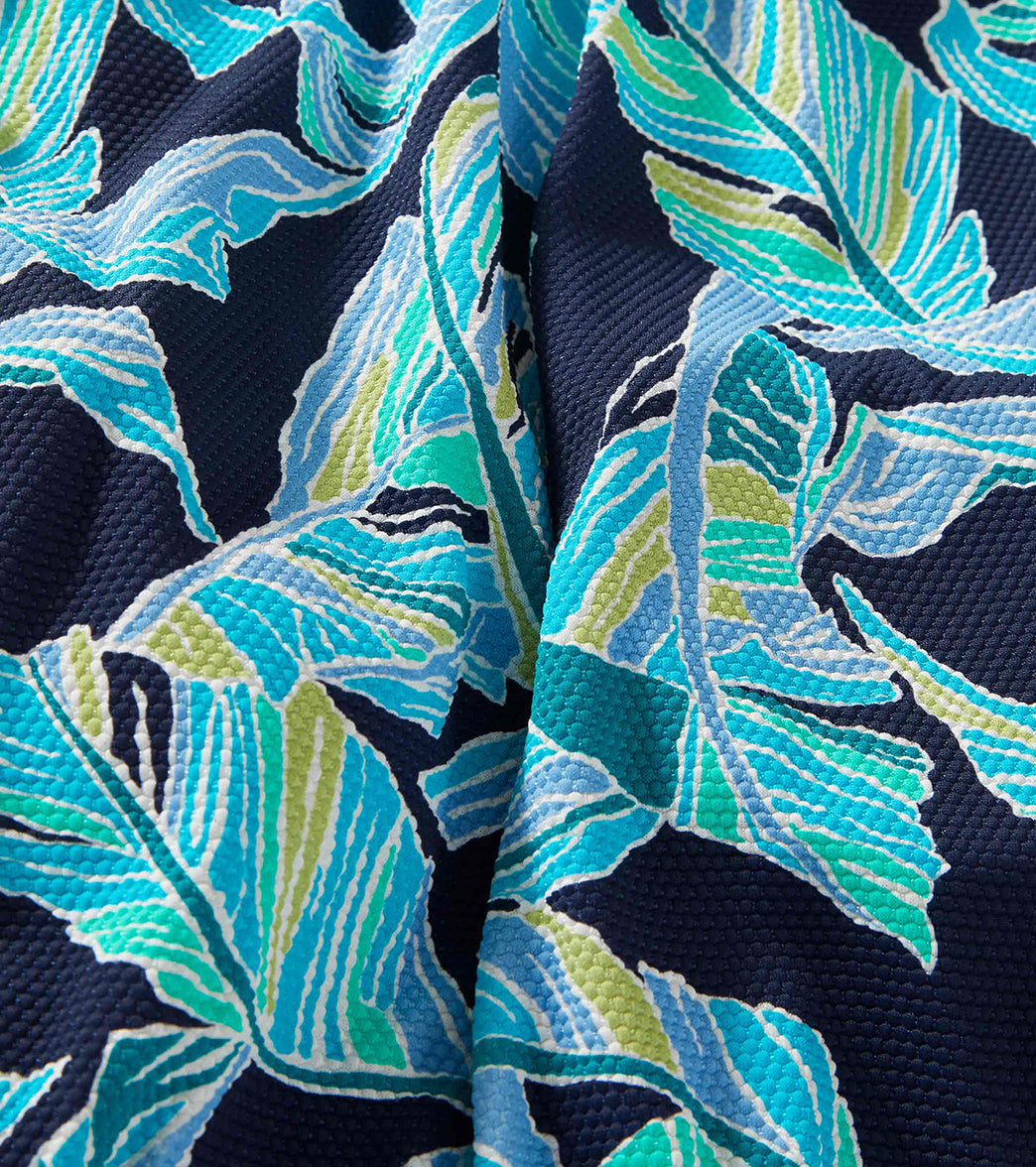 Beach House Women's Plus Size Sea Glass Palm Blair High Neck Tankini Top