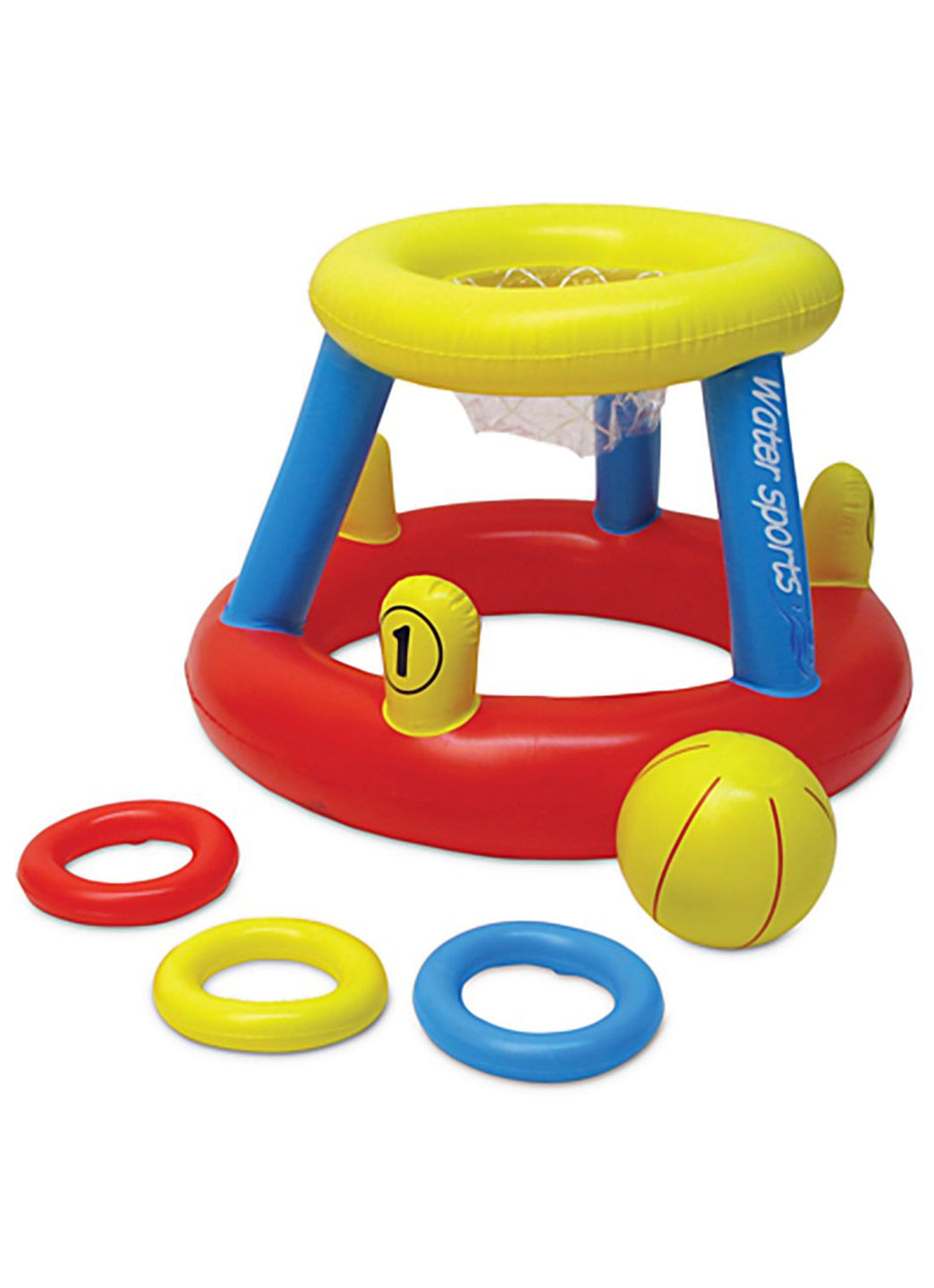 Poolmaster Water Basketball with Ring Toss Game