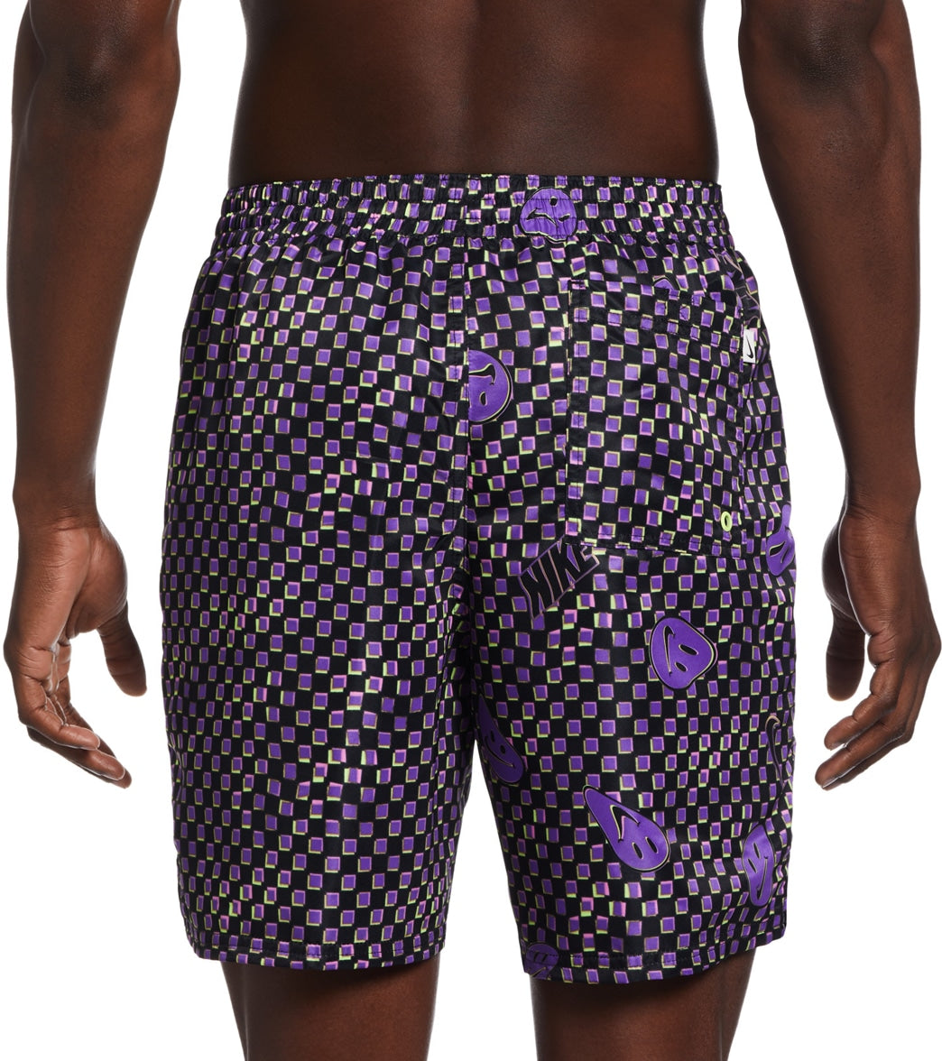 Nike Men's Smiles Check Swim Trunks