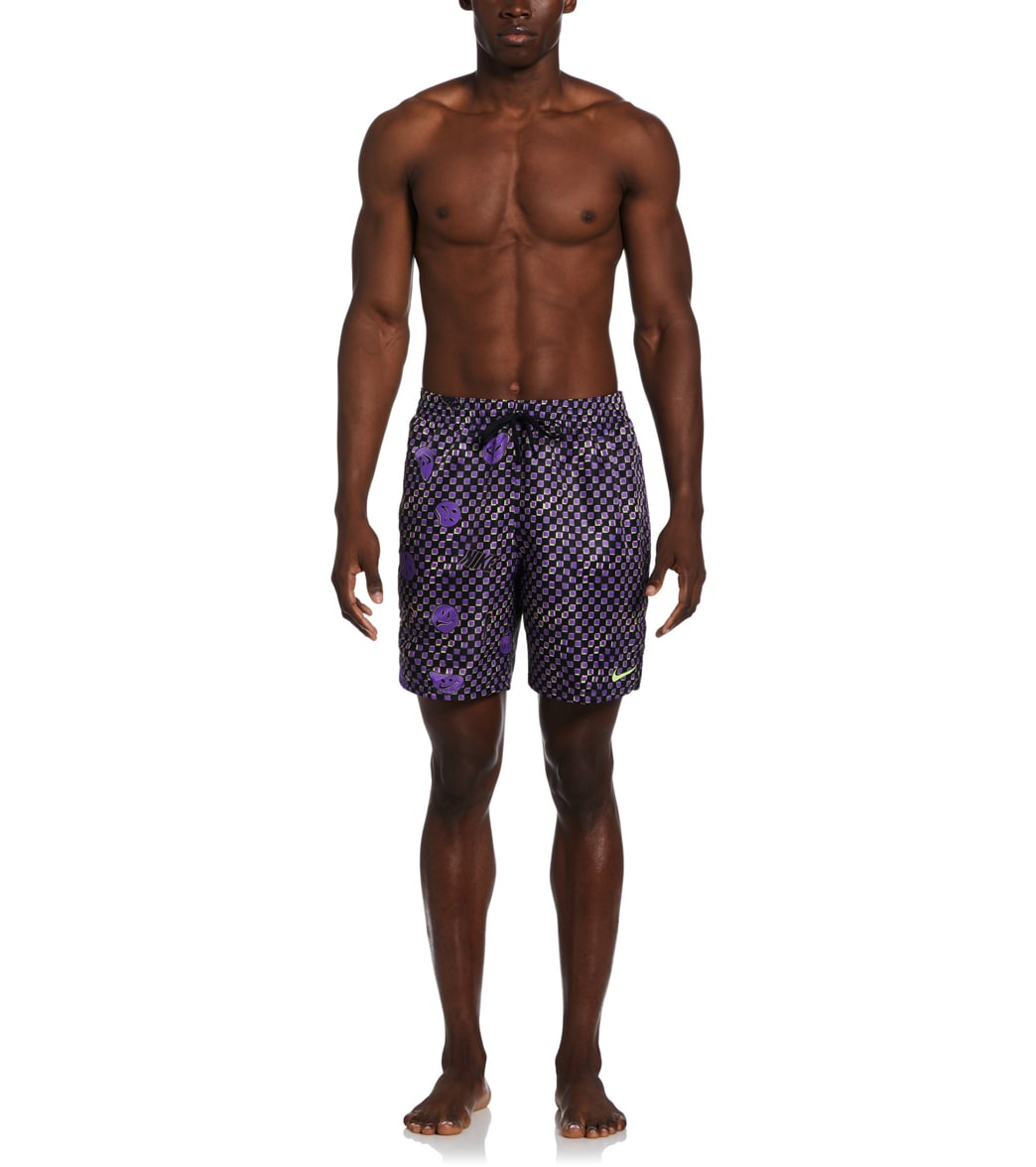 Nike Men's Smiles Check Swim Trunks