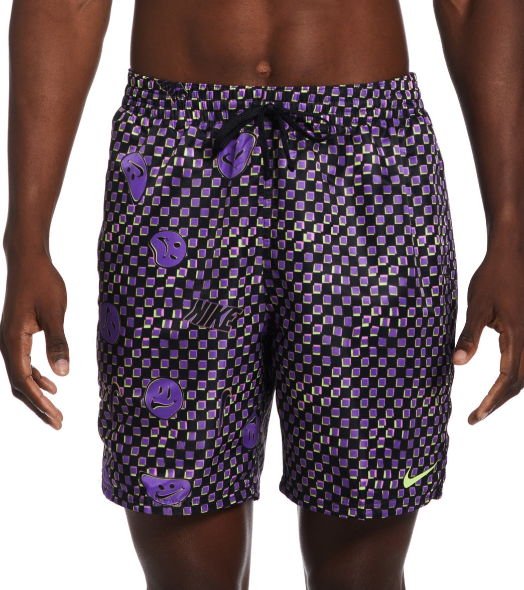 Nike Men's Smiles Check Swim Trunks