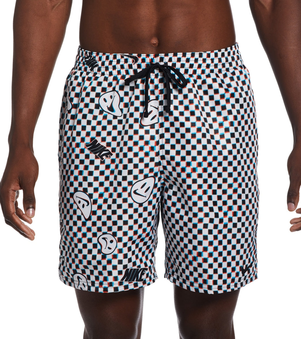 Nike Men's Smiles Check Swim Trunks