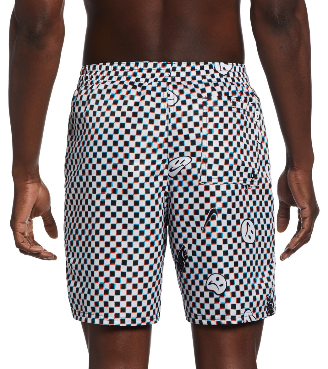 Nike Men's Smiles Check Swim Trunks