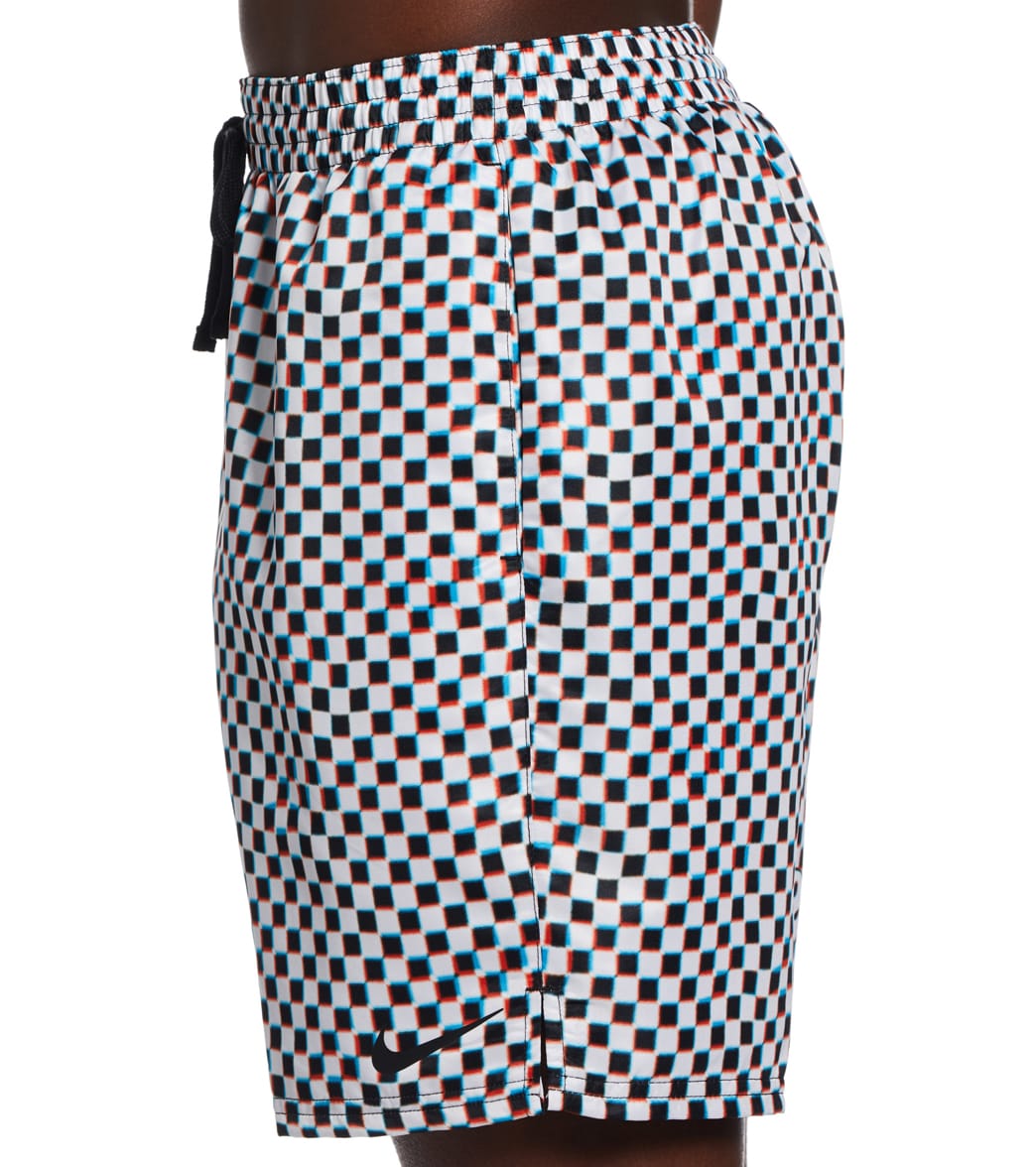 Nike Men's Smiles Check Swim Trunks