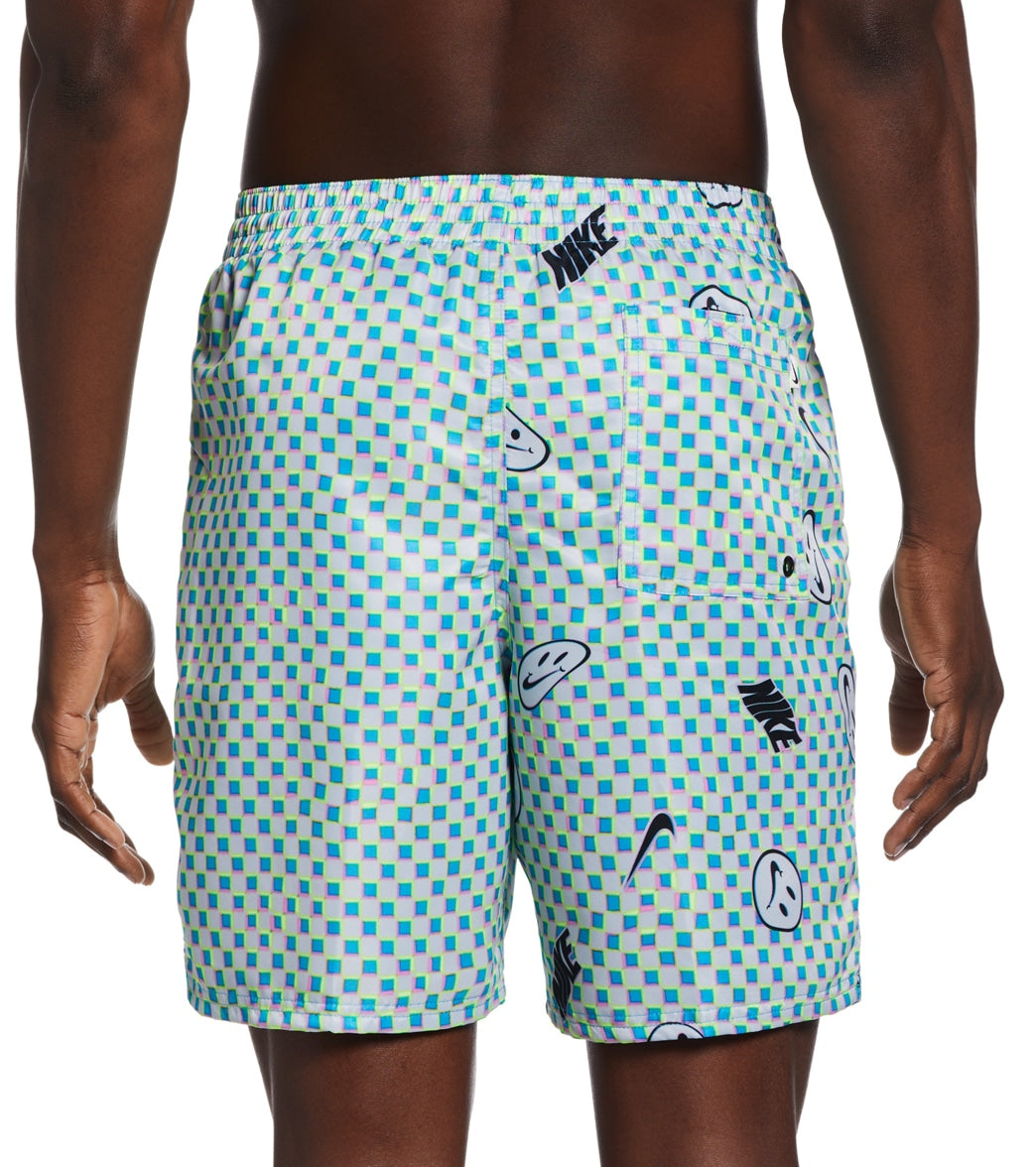 Nike Men's Smiles Check Swim Trunks