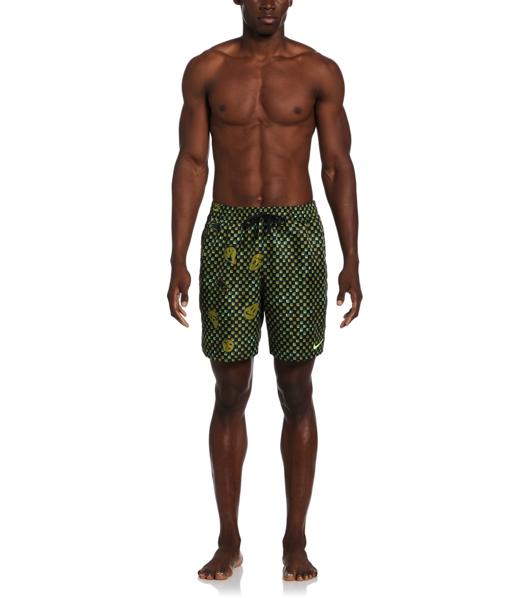 Nike Men's Smiles Check Swim Trunks