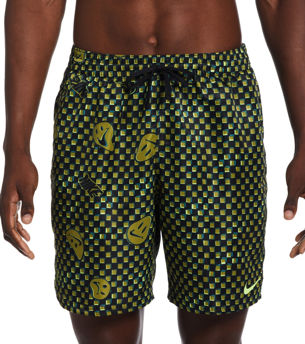 Nike Men's Smiles Check Swim Trunks