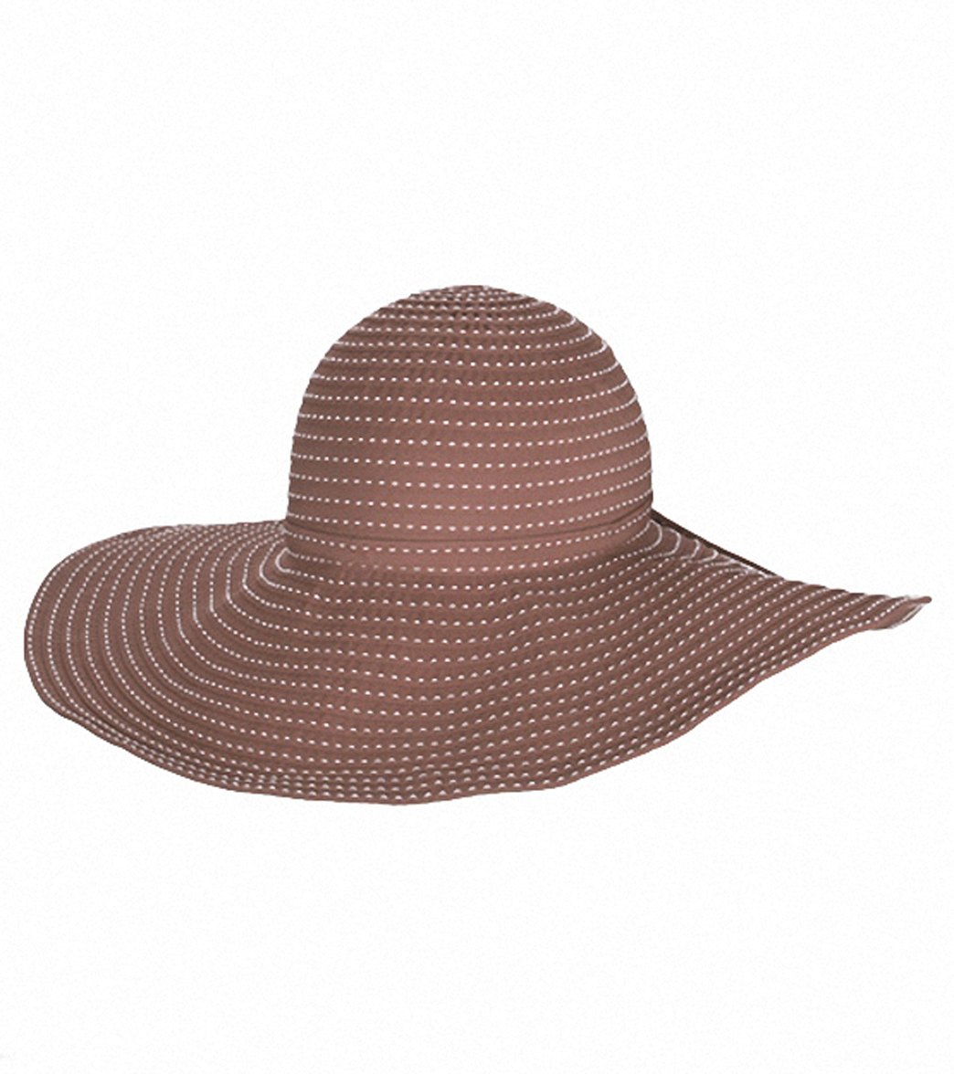 Sun N Sand Tuscany Ribbon W/ White Stitching Sun Hat