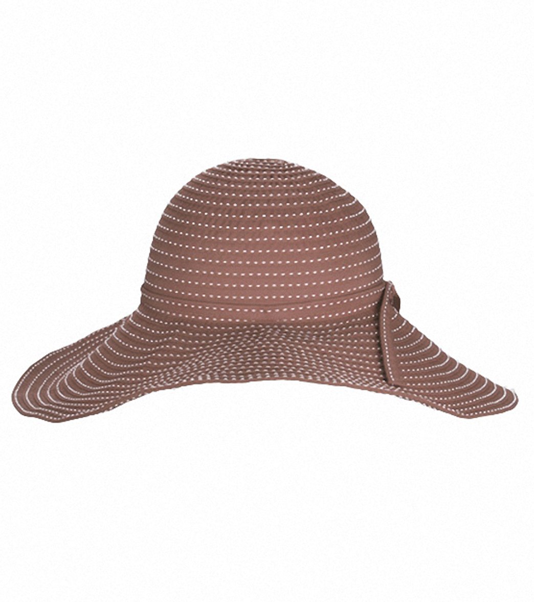 Sun N Sand Tuscany Ribbon W/ White Stitching Sun Hat