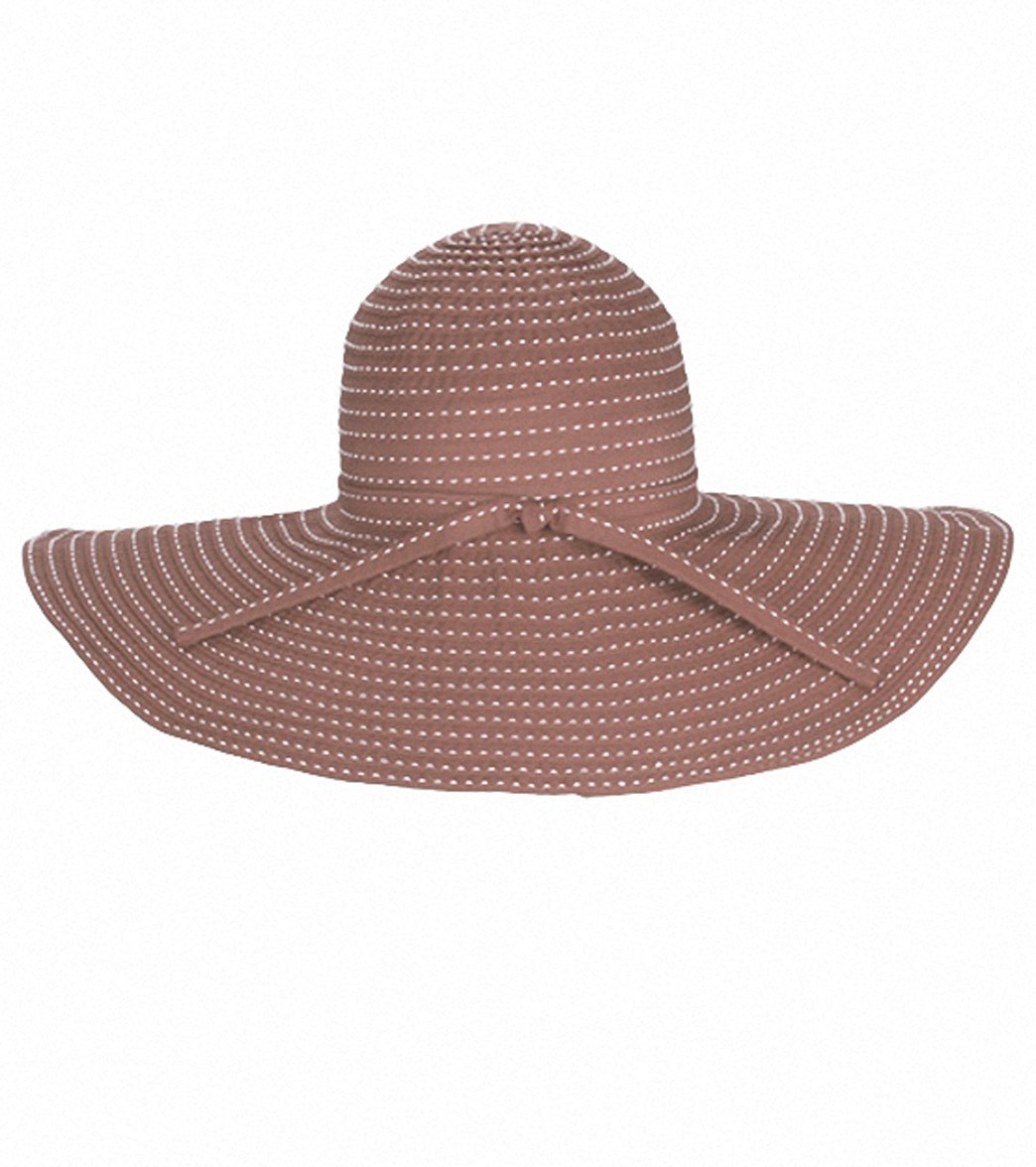 Sun N Sand Tuscany Ribbon W/ White Stitching Sun Hat