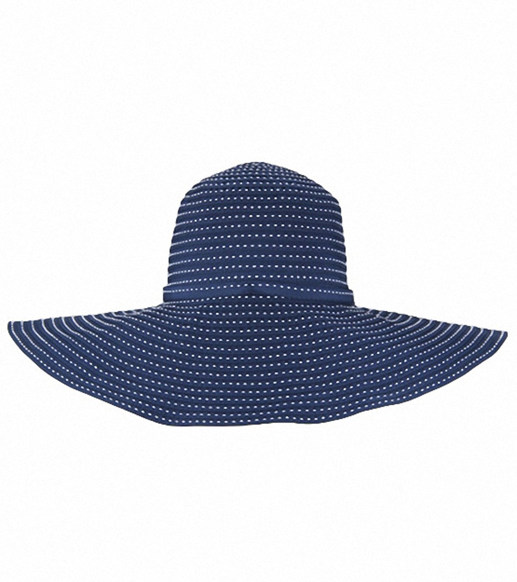 Sun N Sand Tuscany Ribbon W/ White Stitching Sun Hat