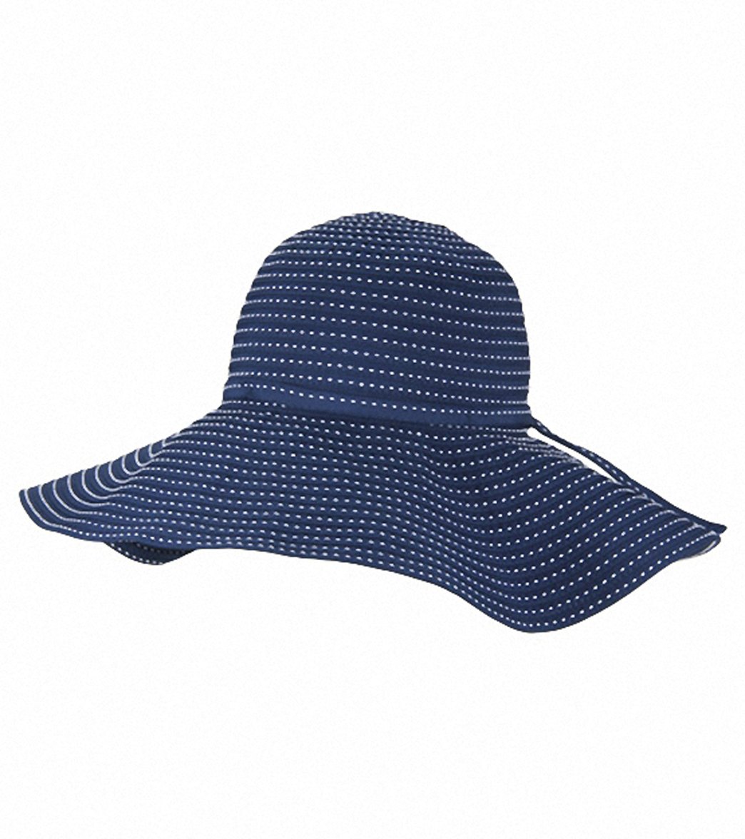 Sun N Sand Tuscany Ribbon W/ White Stitching Sun Hat