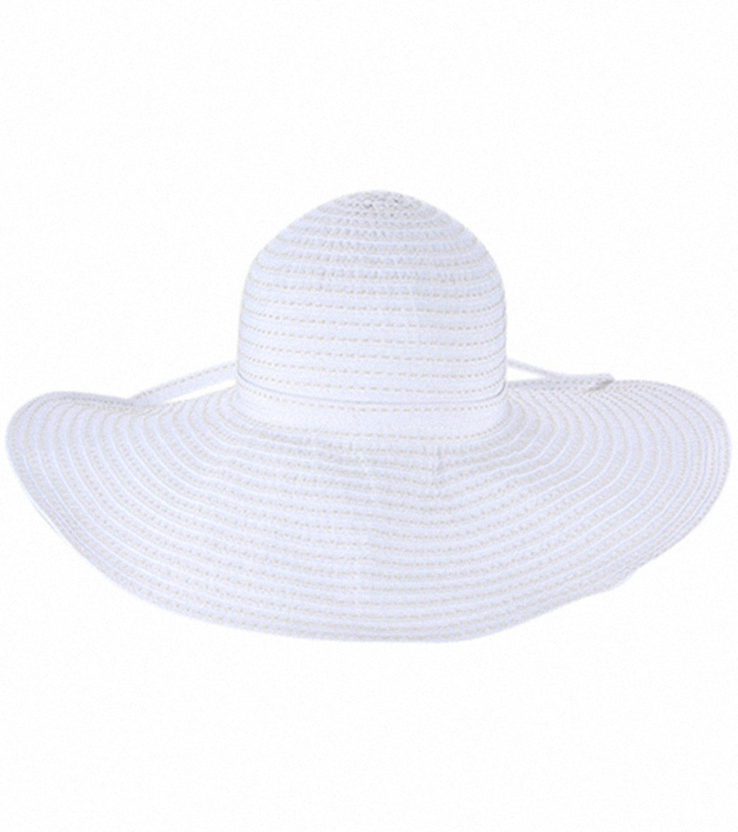 Sun N Sand Tuscany Ribbon W/ White Stitching Sun Hat