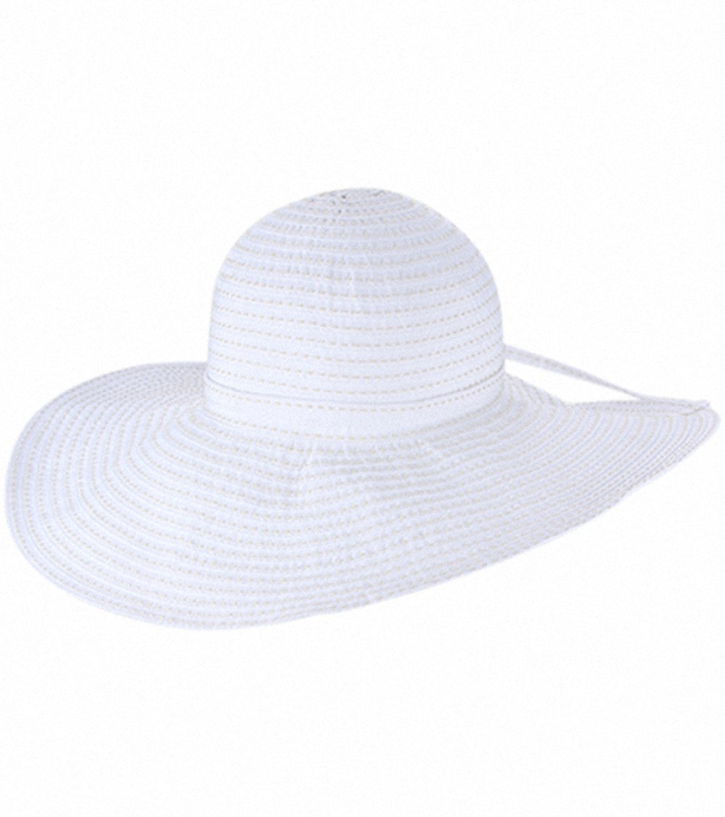 Sun N Sand Tuscany Ribbon W/ White Stitching Sun Hat