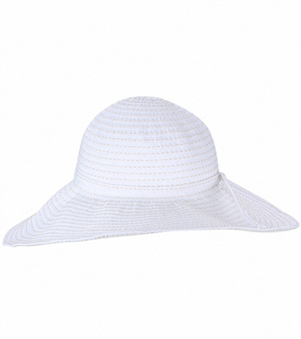 Sun N Sand Tuscany Ribbon W/ White Stitching Sun Hat