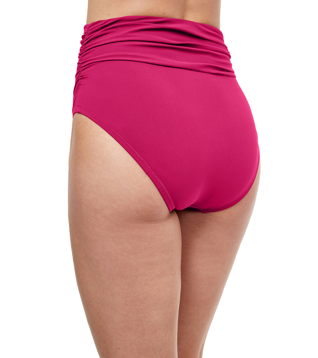 Profile by Gottex Women's Tutti Frutti Shirred High Waisted Bikini Bottom